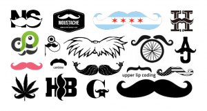 Mustache logos